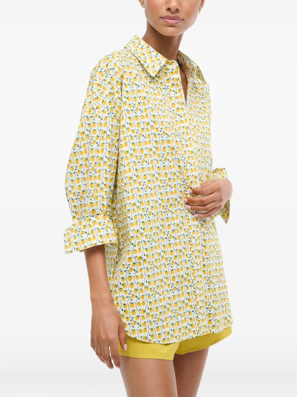  Staud Camisa Colton - Blanco 