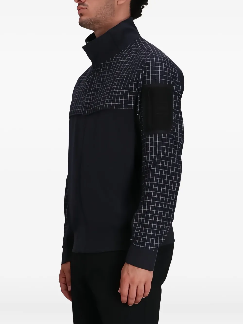 BOSS Jack met rastervlak Blauw