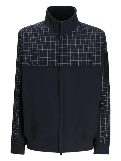 BOSS grid-panel jacket