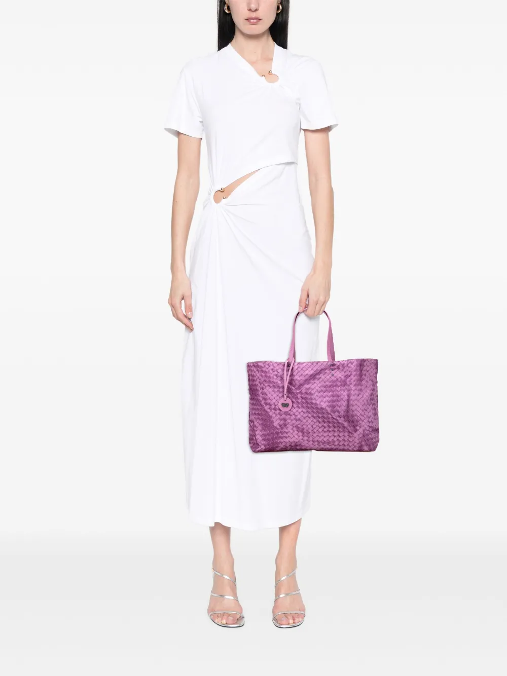 Bottega Veneta Pre-Owned 2012-2025 Nylon Intrecciolusion tote bag | Pre-Owned | Image 2