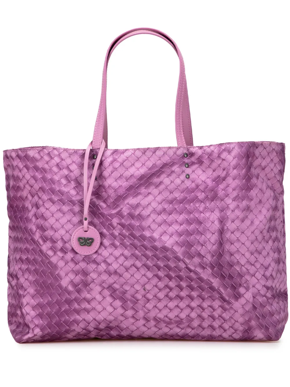 Bottega Veneta Pre-Owned 2012-2025 Nylon Intrecciolusion tote bag | Purple | Image 1