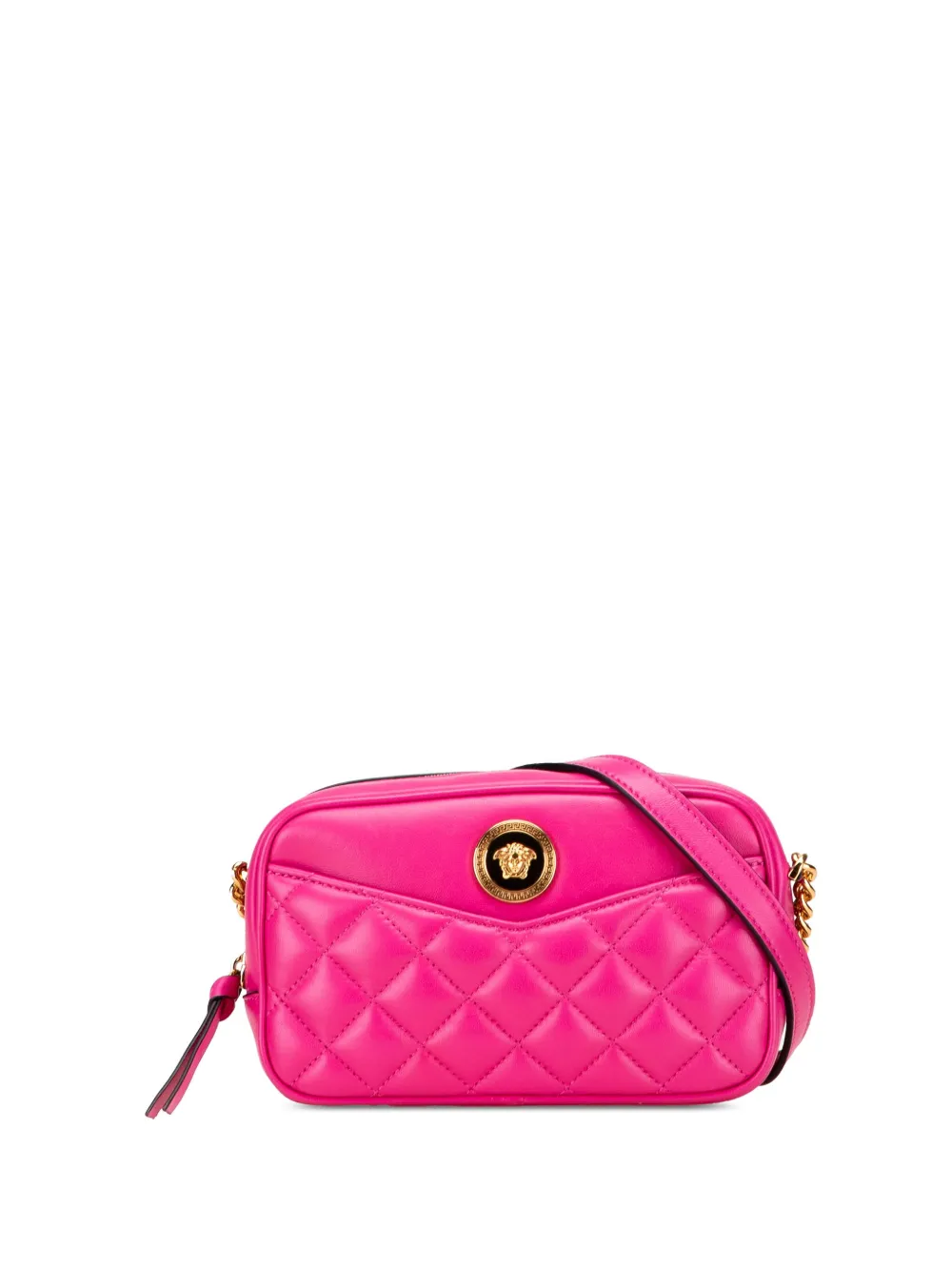 Versace Pre-Owned 2021-2025 Quilted Lambskin La Medusa Camera Bag crossbody bag | Pink | Image 1
