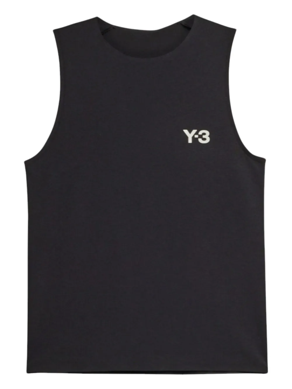 Y-3 cut-out back tank top | Black | Image 1