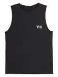 Y-3 cut-out back tank top - Black