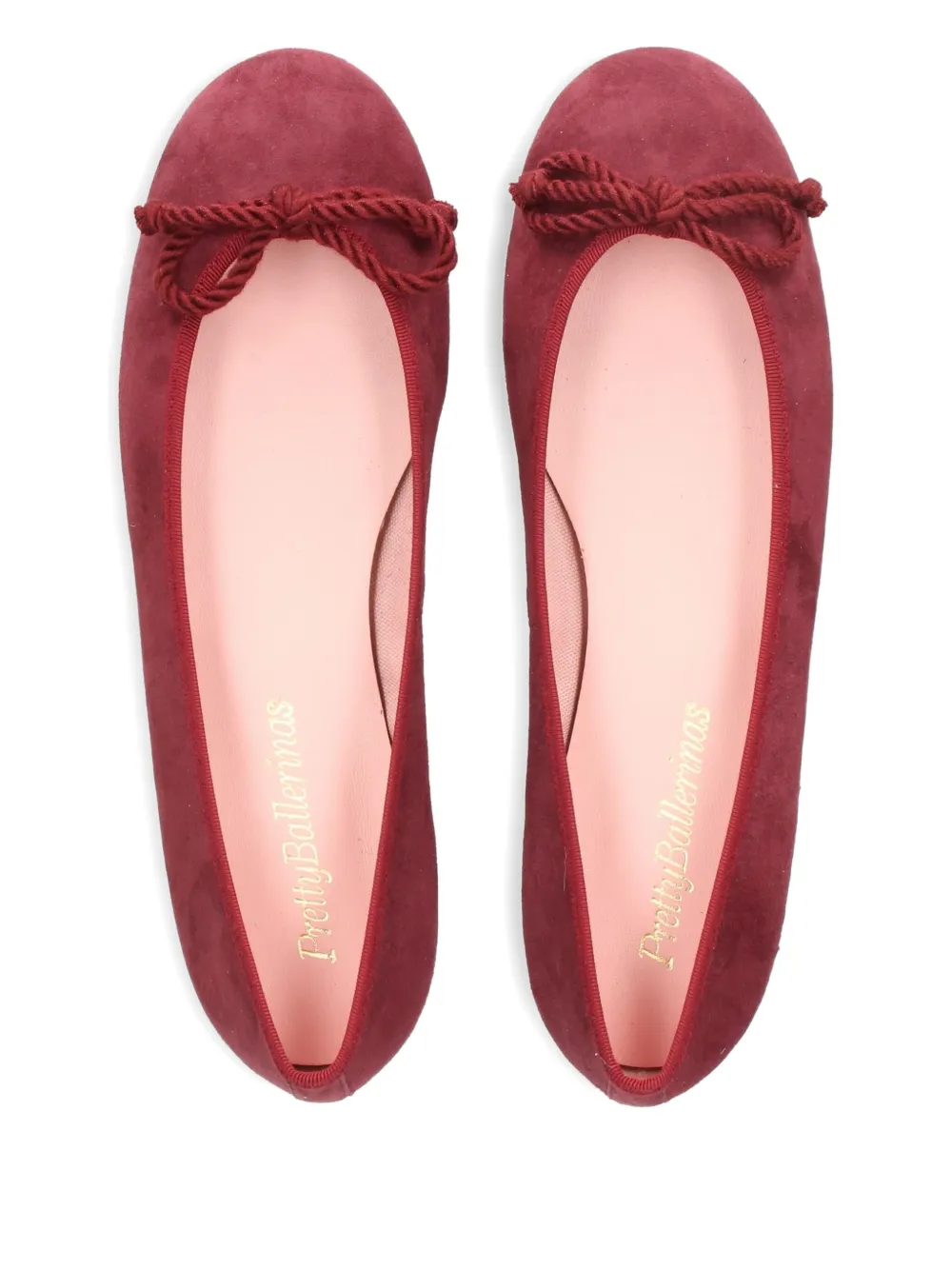 Pretty Ballerinas Rosario bow-detail round-toe ballet flats Red