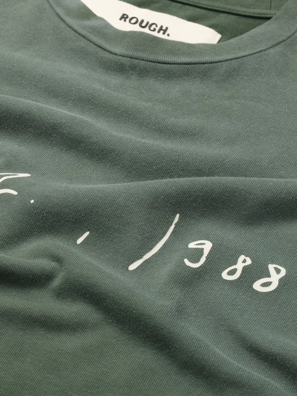 Rough Signature-print T-shirt In Green