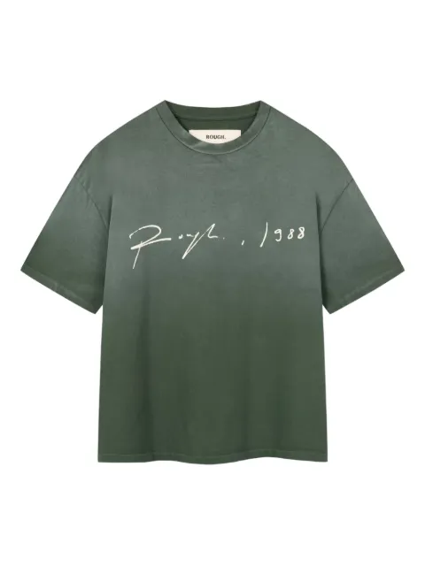 ROUGH. signature-print T-shirt