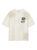ROUGH. tree-print T-shirt - White