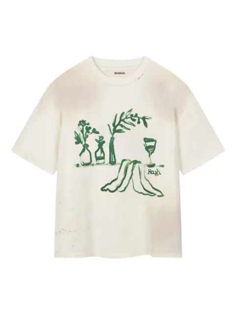 ROUGH. T-Shirt mit Logo-Print