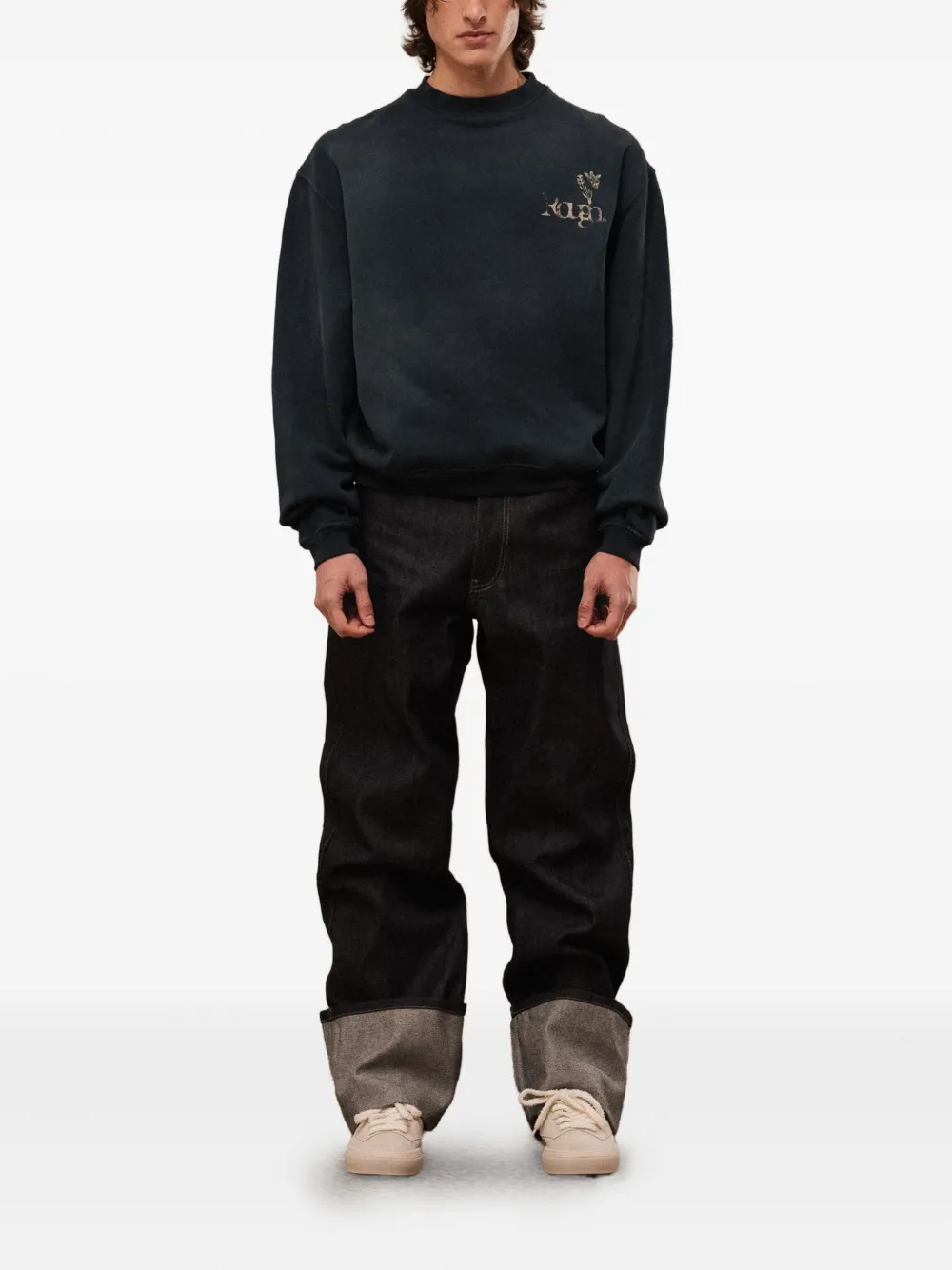 ROUGH. floral-print crew-neck sweatshirt | Sweatshirts | Image 2