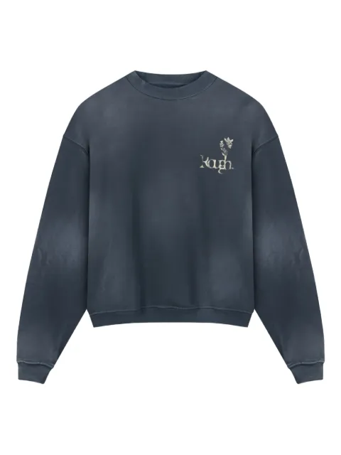 ROUGH. floral-print crew-neck sweatshirt