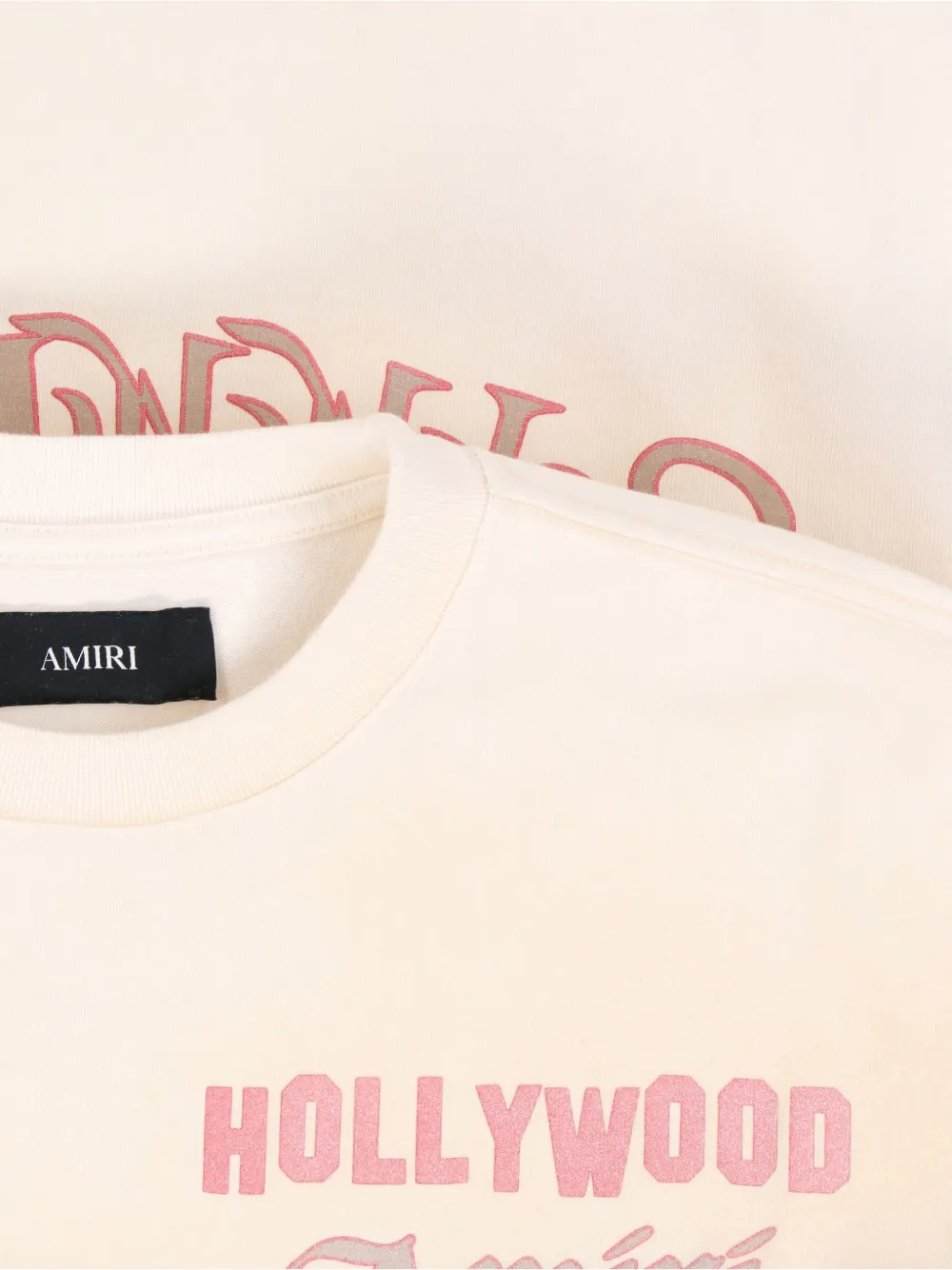 Amiri Relaxed Fit Graphic Print T-shirt With Crew Neckline In Neutral