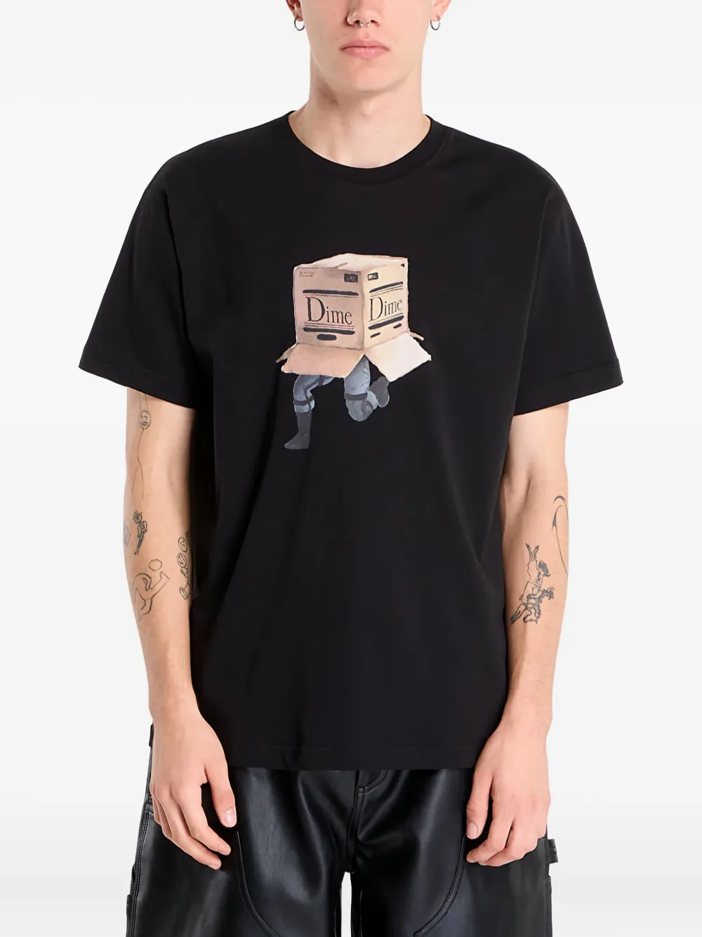 Dime Box-print T-shirt In Animal Print