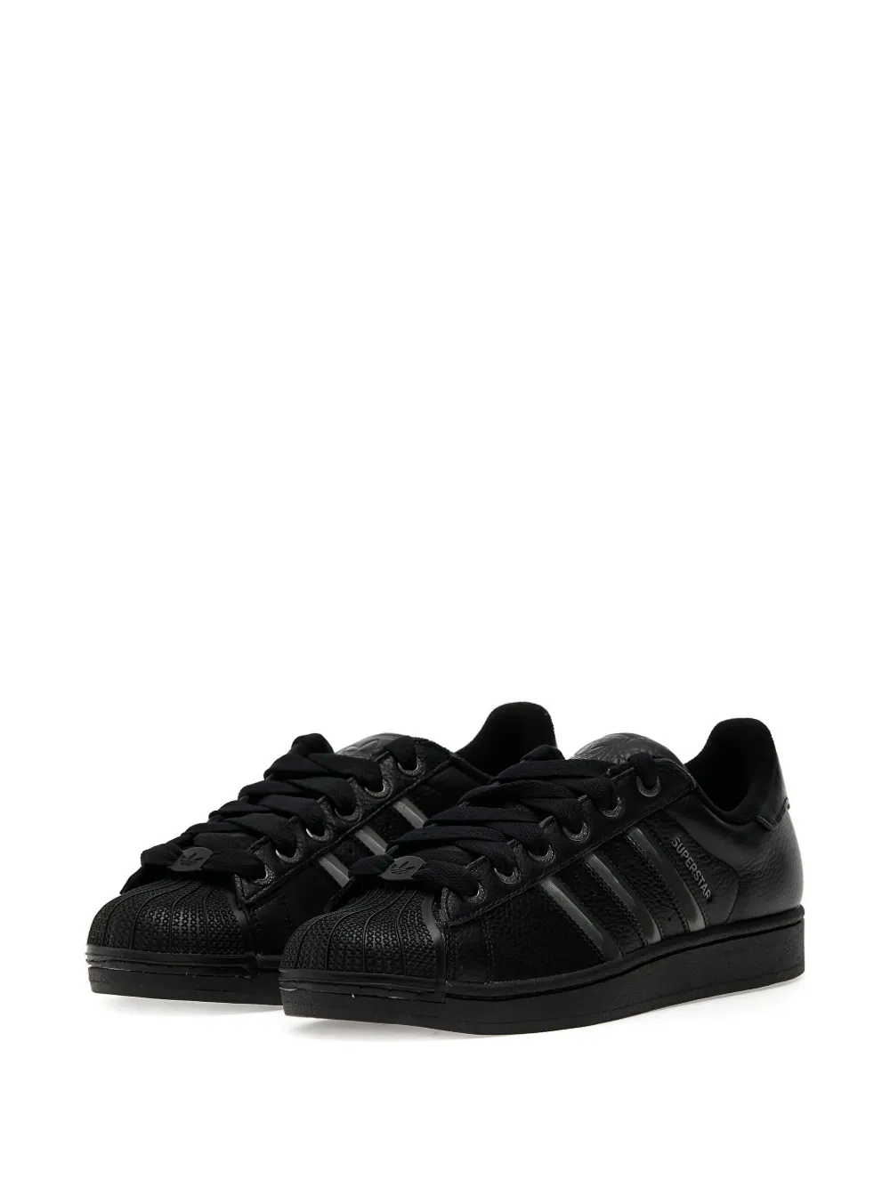 adidas Superstar II shell-toe three-stripe sneakers Black