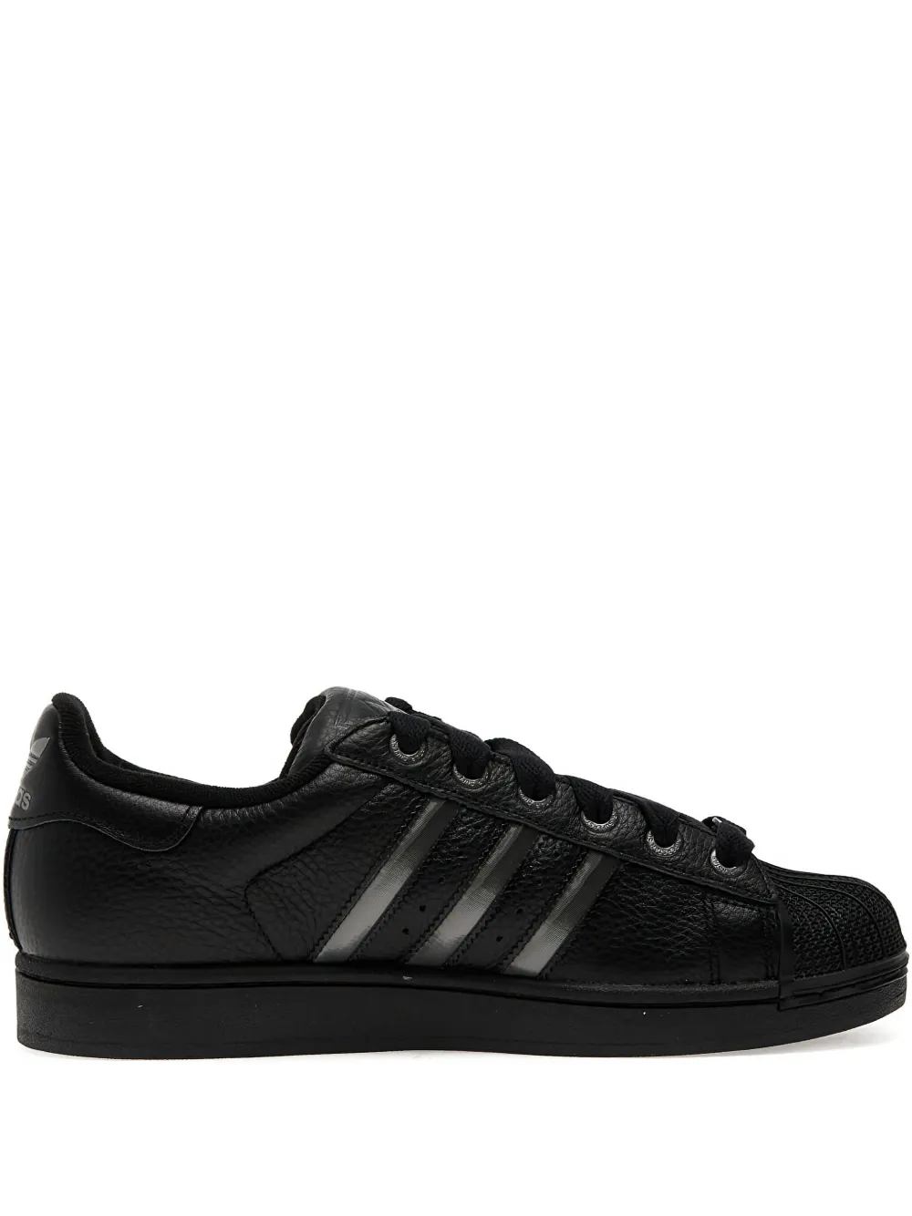 Adidas Superstar II shell-toe three-stripe sneakers Black