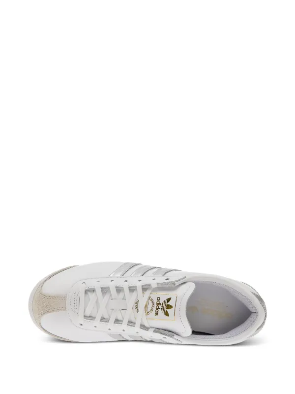 Adidas Tnis Italia 70s De Couro Com Listras Prateadas | Branco | FARFETCH  BR