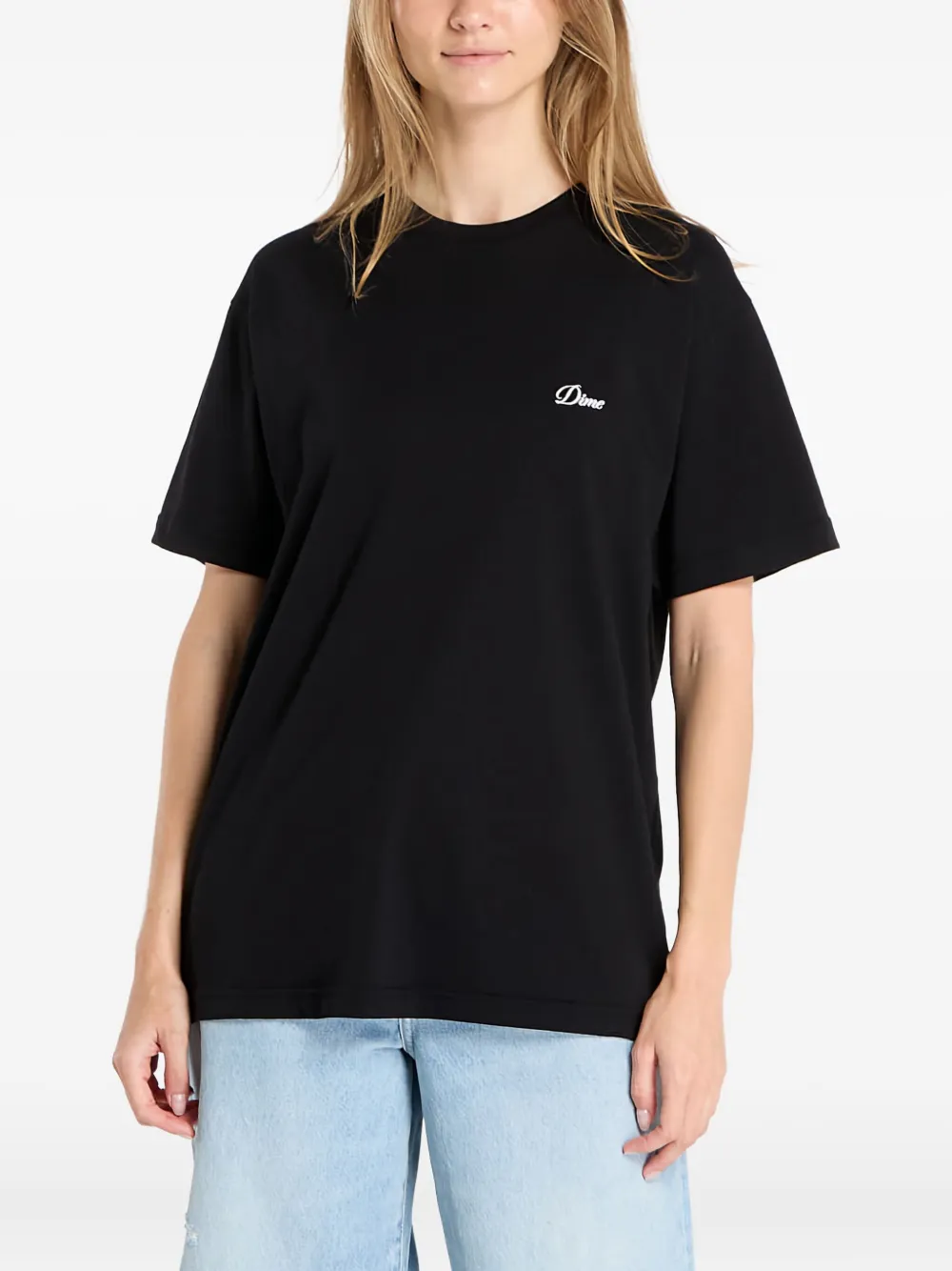  Dime Cursive Logo T-shirt - Black 
