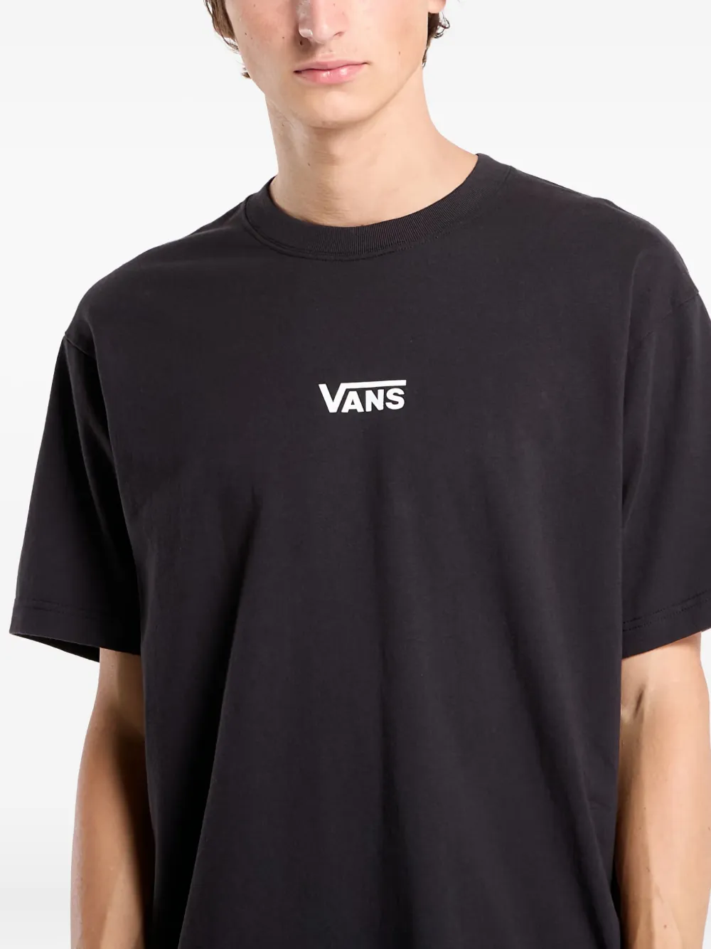 Vans Logo-print T-shirt In Black