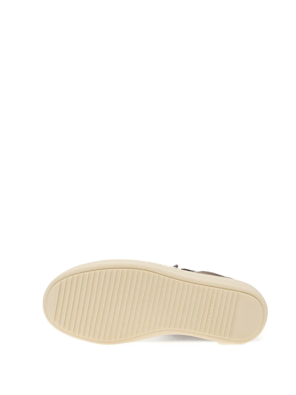 Rick Owens Geobasket Lace-up Zip Sneakers In Brown