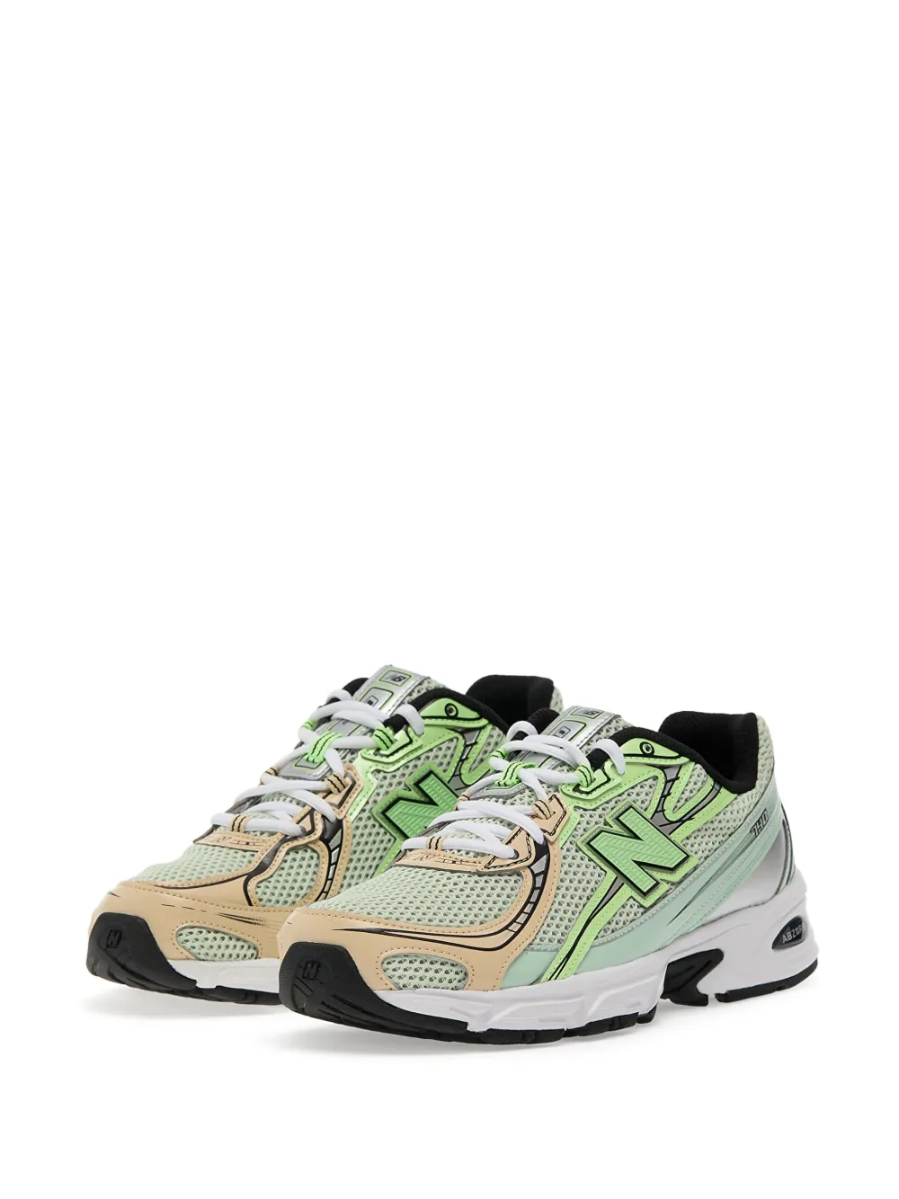 New Balance 740 sneakers met mesh vlakken Groen