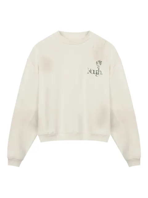 ROUGH. Sweatshirt mit Blumen-Print