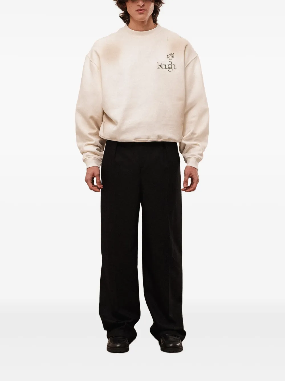 ROUGH. floral-print crew-neck sweatshirt | Sweatshirts | Image 2