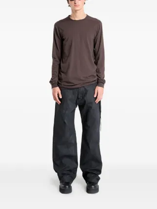 Rick Owens DRKSHDW Level Longsleeve T-shirt | Brown | FARFETCH