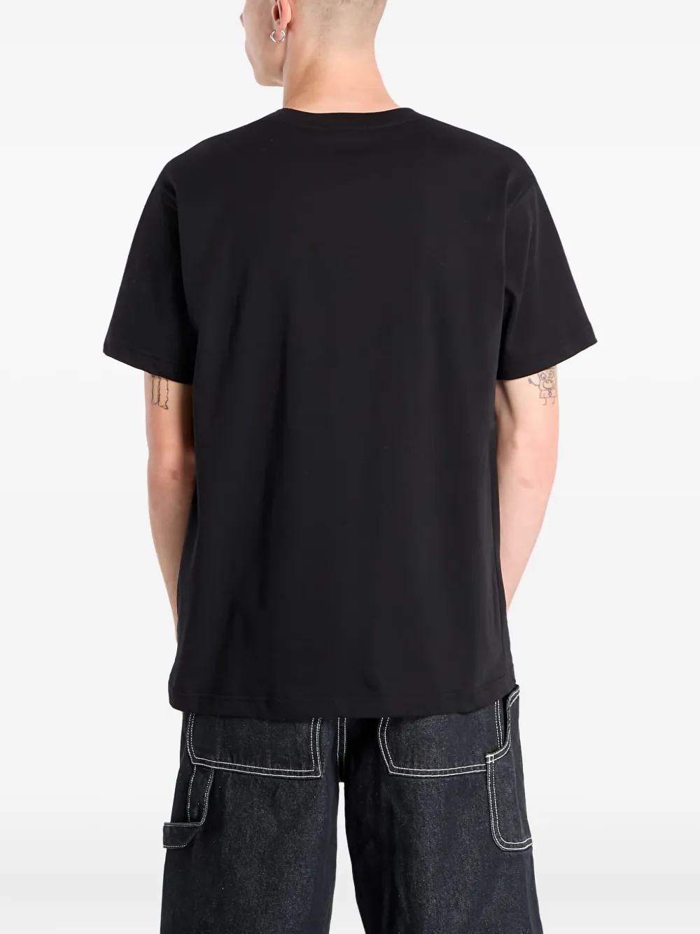 Dime Mad Bry Cotton T-shirt In Black