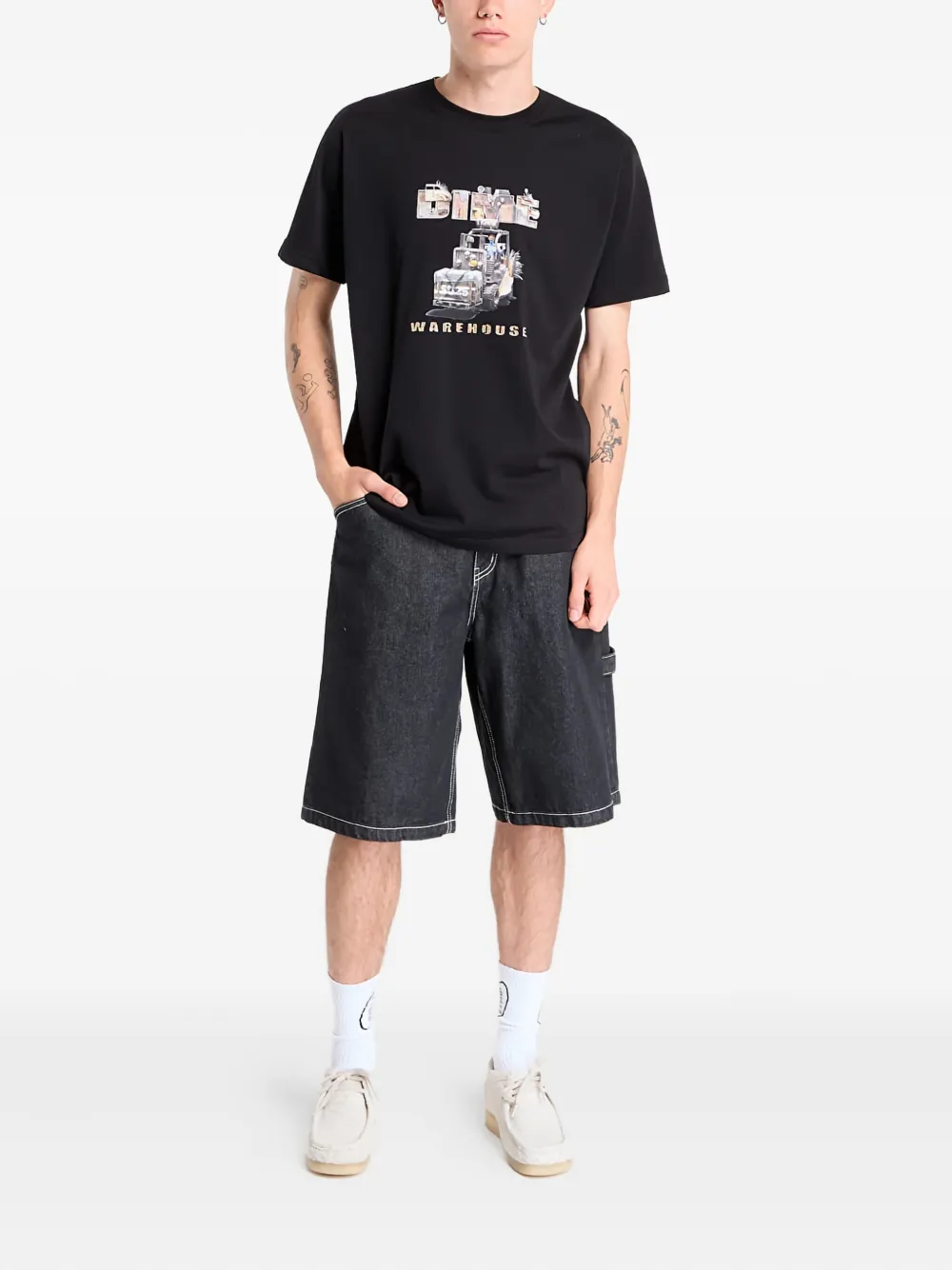 dime Mad Bry cotton T-shirt | Black | Image 1