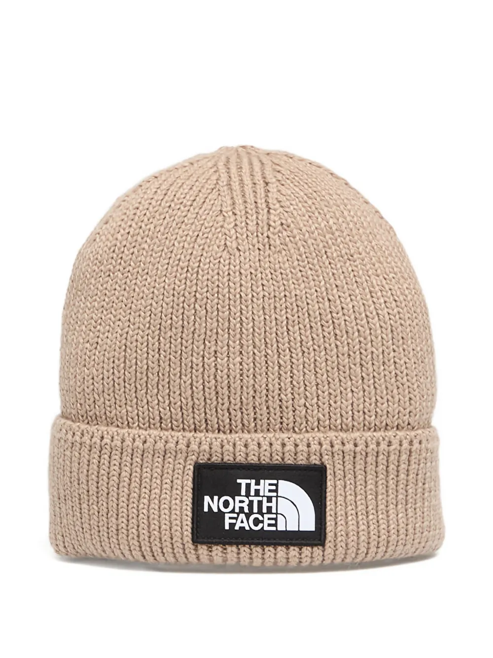 The North Face logo-patch beanie | Brown | Image 1