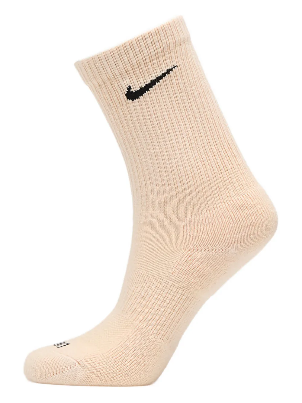 Nike Logo-jacquard Ribbed Socks In Neutral