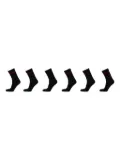 HUGO logo rib socks (pack of six) - Black