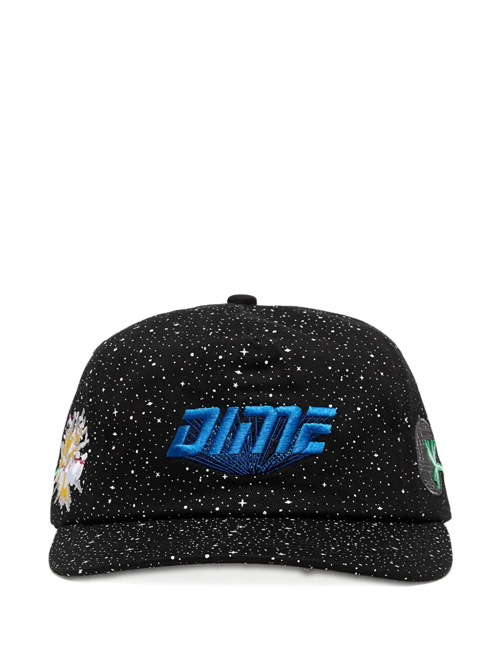 Dime Space-print Logo Cap In Black
