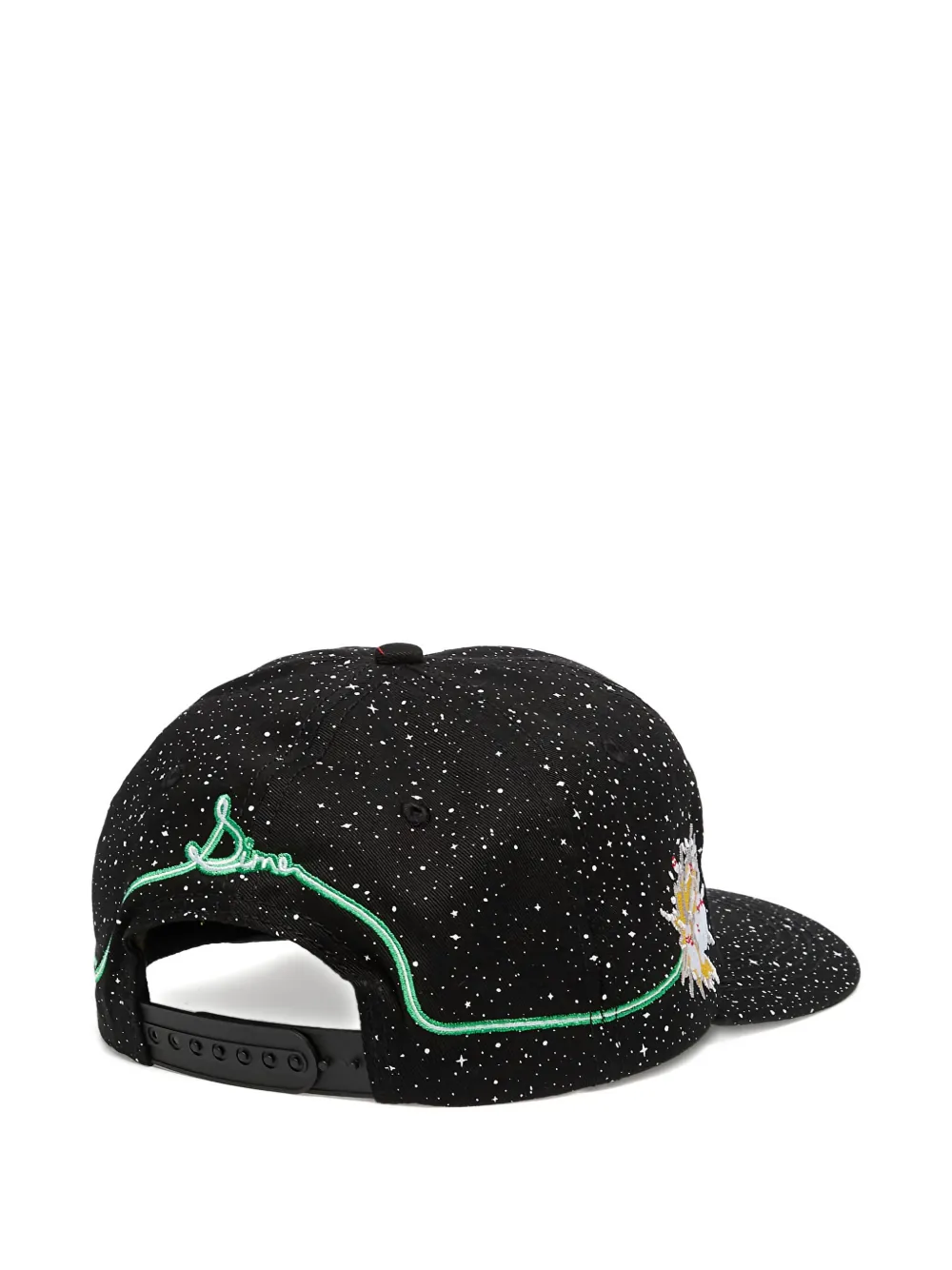 Dime Space-print Logo Cap In Black