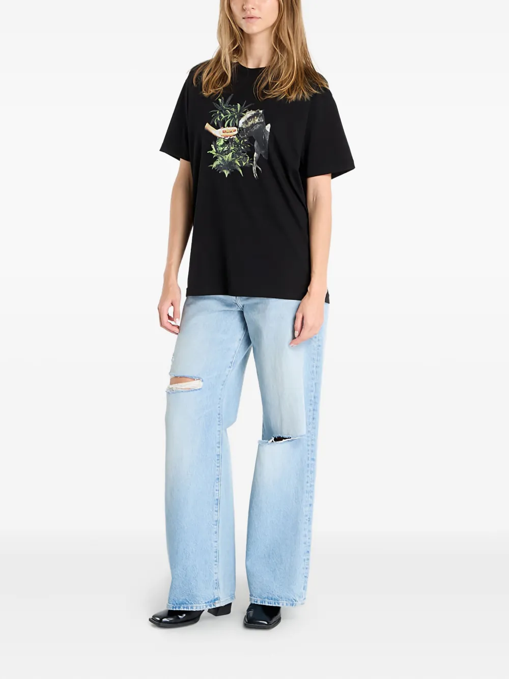 Dime Good Boy Graphic-print T-shirt In Animal Print