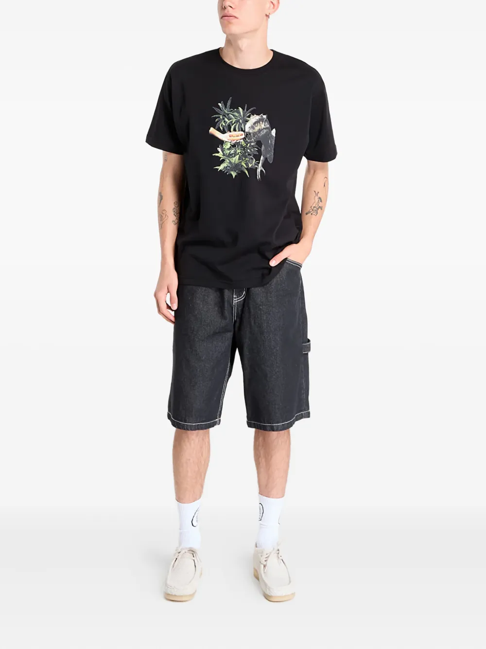 Dime Good Boy Graphic-print T-shirt In Animal Print