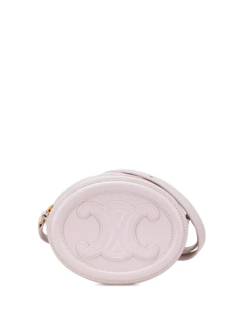 Celine Pre-Owned 2022 Small Calfskin Cuir Triomphe Oval crossbody bag
