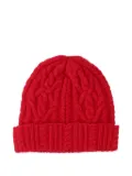 ASPESI cable-knit wool beanie - Red