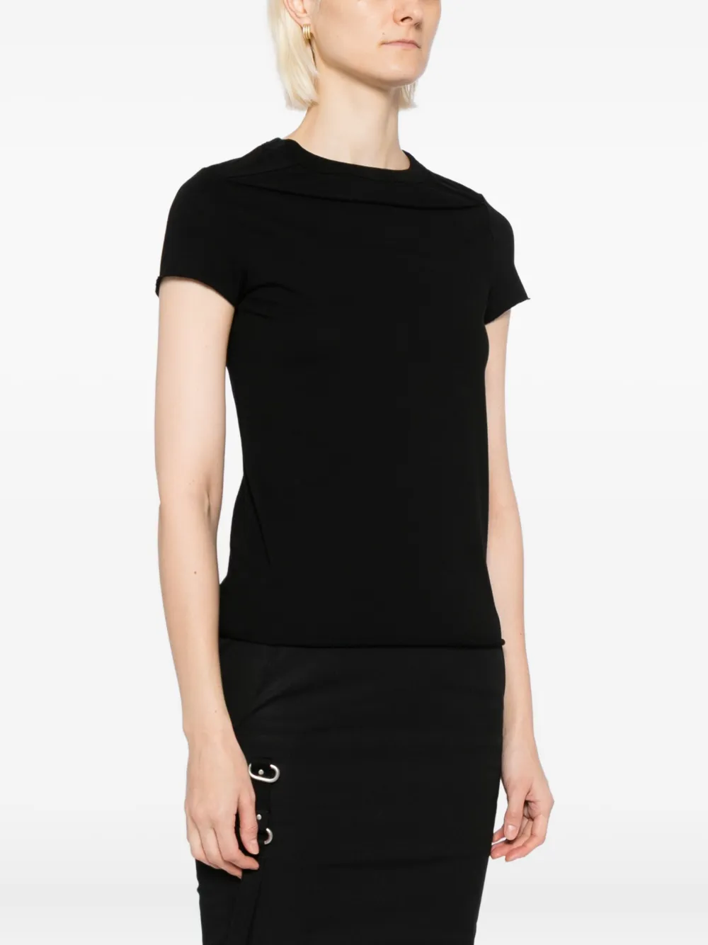 Rick Owens Level T-shirt In Black