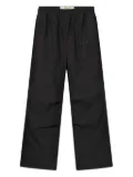 ROUGH. elasticated-waistband trousers - Black