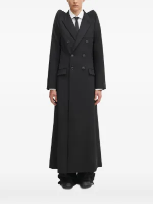 VETEMENTS double-breasted Belted Trench Coat | Black | FARFETCH
