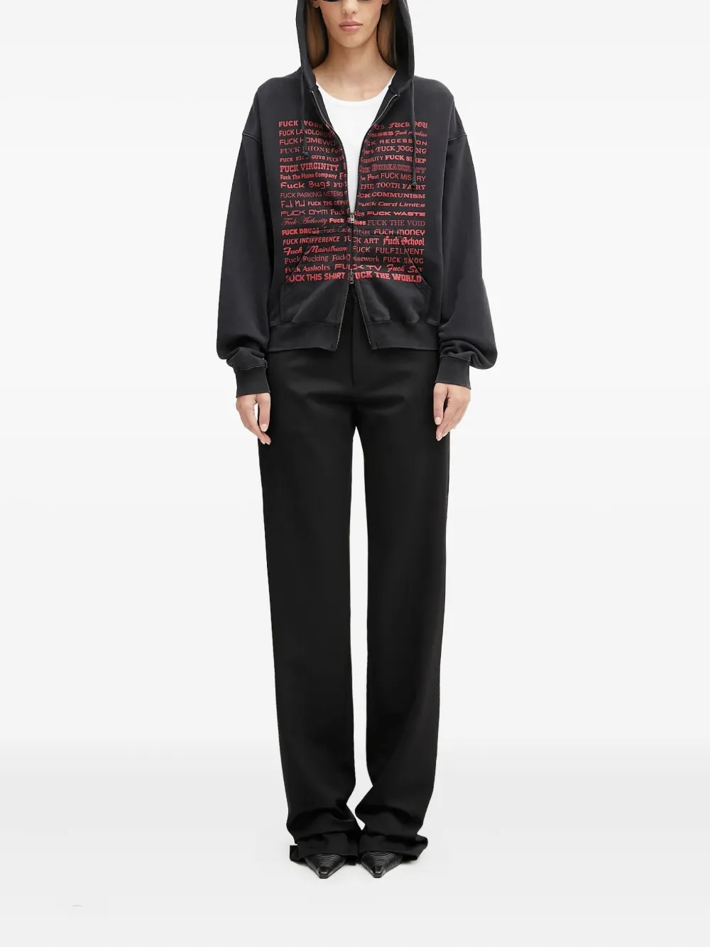 VETEMENTS Broek van wolblend - Zwart