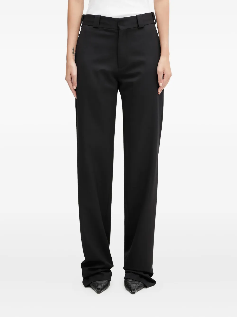 VETEMENTS wool-blend trousers - Nero