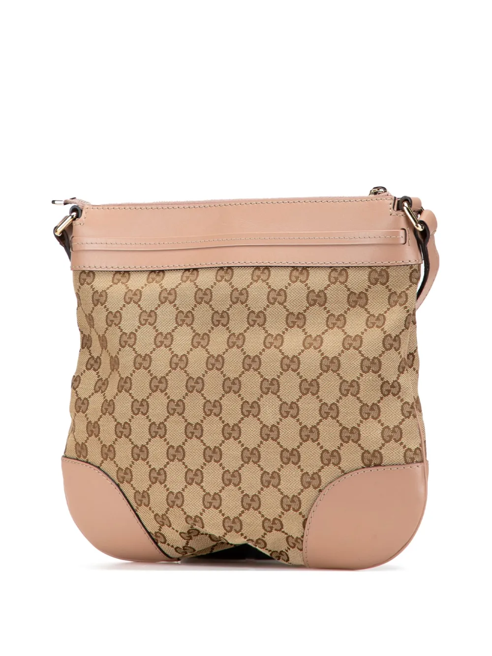 Pre-owned Gucci 2000-2015 Gg Canvas Mayfair Crossbody Bag In Brown
