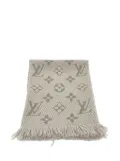 Louis Vuitton Pre-Owned 2014 Logomania Wool Scarf scarves - Grey