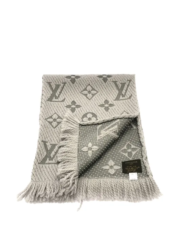 Vuitton Logomania Scarf Black And Grey Louis Vuitton Scarf Louis