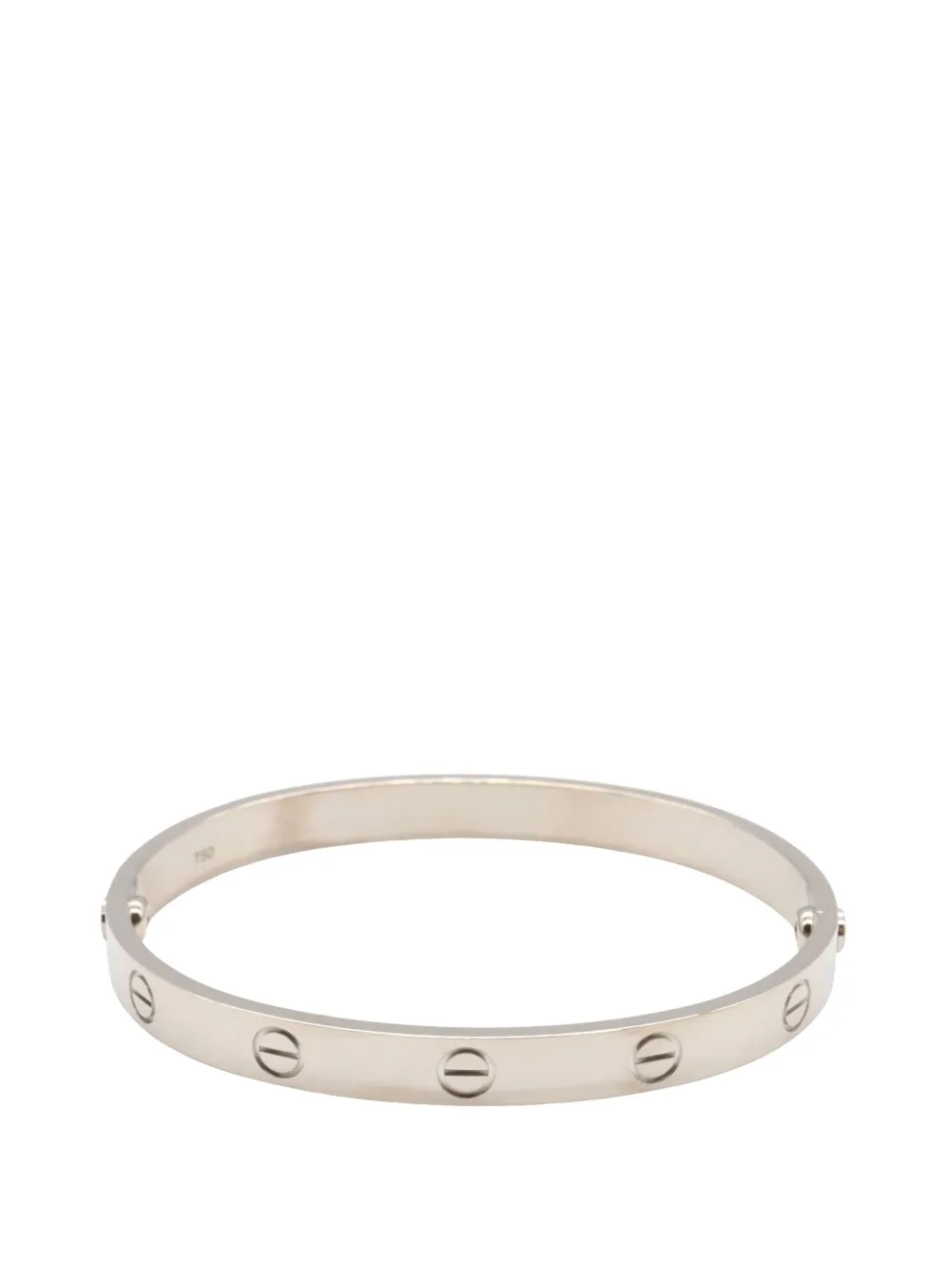 Cartier 2000-2020 18Kホワイトゴールド ラブ ブレスレット - シルバートーン