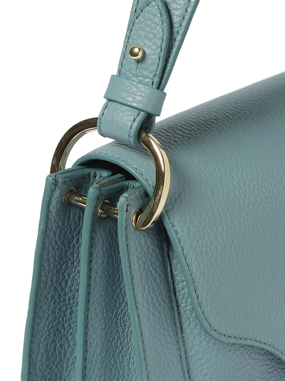 Coccinelle Kleine C-Me shopper met omslag en logo Blauw