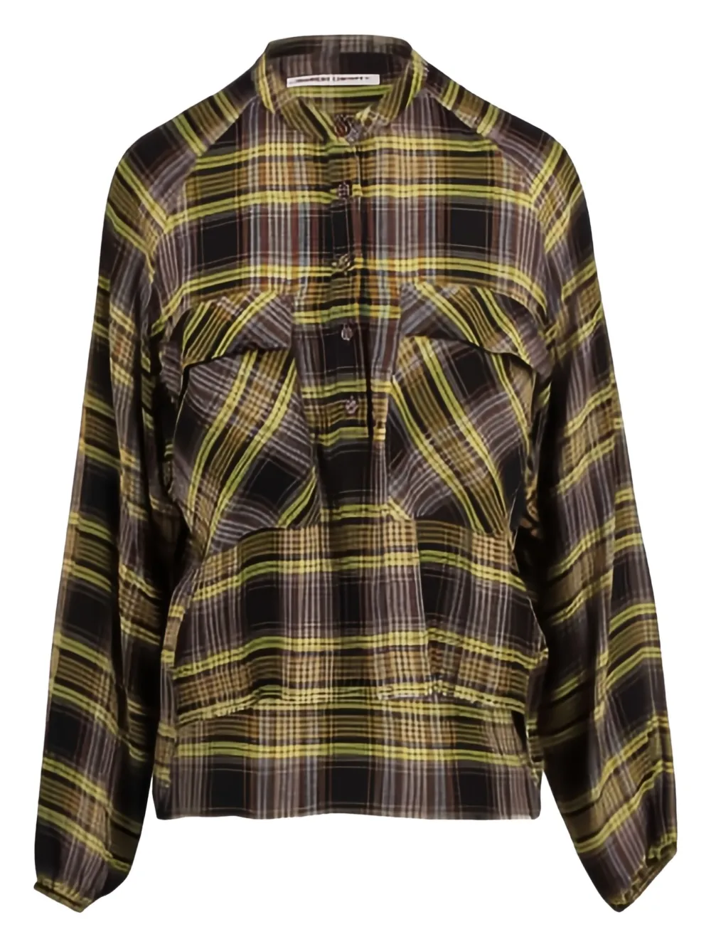 Noumeno Concetp plaid pocket shirt | Yellow | Image 1