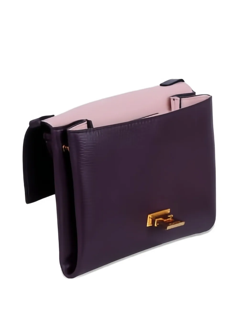 Coccinelle Buckle Top-handle Backpack In Purple